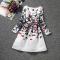   Wholesale high grade quality girls dress jacquard butterfly printing long sleeved princess dress