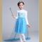 Wholesale blue long sleeved dress pure cotton princess dress