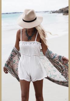 Floral Chiffon Beach Cover Up For Women