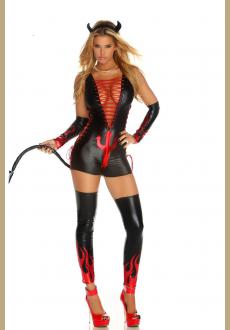 Dark Fantasy Women Devil Halloween Costume