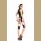 Printing delicious donuts high waisted seven sports pant wholesale