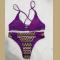Folk Style Bikini Sexy Purple bandage Swimsuit Swimwear Bathingsuit