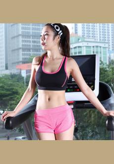 Women Sports Yoga Underwired Bra shockproof Bra Waistcoat Vest top Fitness Trainning Running Sportswear Gym Breathable B