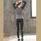 Women Quick Dry Yoga Sets Running Clothes Full Length T shirts Fake Yoga Pants Fitness Sports Suit 