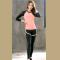 Women Quick Dry Yoga Sets Running Clothes Full Length T shirts Fake Yoga Pants Fitness Sports Suit 