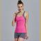 Women s Elastic Breathable Running Gym Sport Vest and Shorts Suits