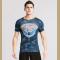 Leopard Printed Men s Fitness Training Sport Clothes Male Boxing Yoga Running Short Sleeved T shirt Man Tights Slim Tops