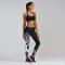 Womens Digital Print Designs Active Workout Stretch Black Tree Legging