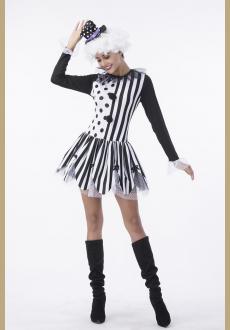 Party Clown Adult Costume Fashion Cosplay Halloween Dress