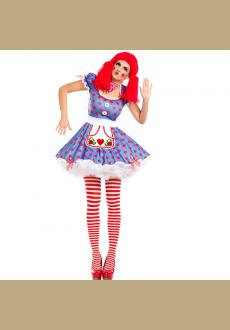 Harlequin Circus Mime Cirque Clown Jester Fancy Dress Halloween Costume