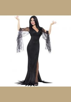 Ladies Black Immortal Soul Witch Halloween Fancy Dress Costume