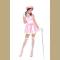 Halloween Fancy Pink Adult Princess Party Costume 