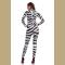 Sexy Halloween zebra cowgirl Print Catsuit Party Fancy Dress Jumpsuit playsuit