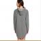 Sweaty Rocks Sweatshirt Dress Hoodie Pockets Grey Dress