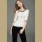 Women's Classic Half Sleeve 0-Neck Pullover Sweater Autumn  Knitwear top