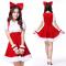  Christmas Costume Party Sweetheart Miss Sexy Adult Women Halloween Santa Cosplay Dress Cute Festival Suit Mini Ladies M