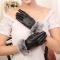Four Color Womens Winter Touchscreen PU Leather Gloves Thermal Lining Mittens