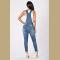 Womens Overalls Casual Denim Ripped Hole Pants Adjustable Bib Jeans Jumpsuit Rompers