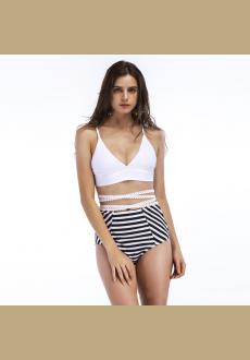 Women Push-up Padded Striped swimming suit Bikini Set Swimsuit Bathing Suit Swimwear Beachwear