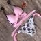 2018 Bikini Women Swimsuit Push Up Swimwear Criss Cross Bandage Halter 3 Color Style