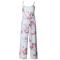 New Kawaii Floral Jumpsuit Fashion Women Spaghetti Strap Long Playsuits Casual Beach Long Pants Jumpsuits Overalls Pocke