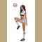 2018 World Cup Cheerleader Uniform Top  Shorts  Socks Games Costumes Women Party Outfit Fancy Dress Sports Competition C