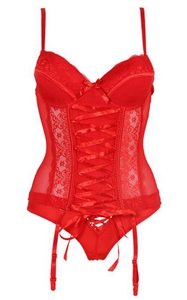 Lace Mesh Bustiers W...