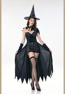 Sexy black wicked kitten witch costume