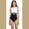 Sexy Black and White One Piece Swimsuit Swimwear Women deep V Cut Monokini Bathing Suit Swimming suit