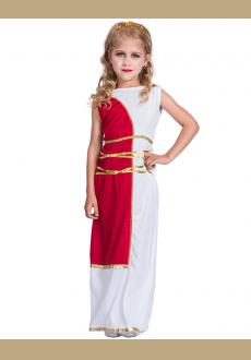 Party Girl Dress Kid Clothes Sleeveless Casual Greek Goddess Clothing Children Costume Carnival Dress Up 2018