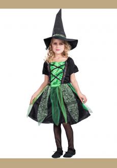 Children Witch Dress Set Carnival Halloween Costume for Children Witch Costume Cosplay Costumes for Girls