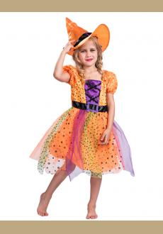 Fantast Costumes Child's Fancy Orange Witch Costume Dress