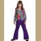 outfit for girls for carnival flower in T shirt and pants put children's outfit Halloween costumes hippie outfit girl