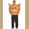 Grin Smiley Emoji Anime Costume Yellow Tongued Out Emoji Men Adult Halloween Carnival Cosplay Costumes