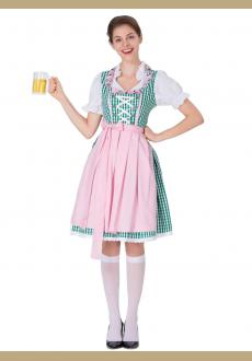 Halloween Bavarian Oktoberfest Beer Festival Maid Waiter Costume German Beer Wench Girl Costumes Fantasia Cosplay Dress