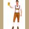 Oktoberfest Costume German Beer Maid Waiter Bavarian Guy Costumes Lederhosen Uniform Clothing for Men
