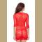  Sensual Desire Red Tunic and Thong Set
