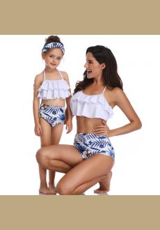 Fancy Mother and Daughter Swimwear Family Matching Swimsuit Girls Swimwear