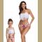 Tassel 2Pcs Family Chic Bikinis Swimsuits Swimwear Beachwear for Girl Kid Child Teens Women