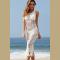 Womens Crochet Tassel Beach Wear Cover up Swimwear Bikini Long Maxi Beach Dress