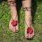 Womens Cross Strap Sandals Flip Flop Ankle Buckle Gladiator Flat Shoes 