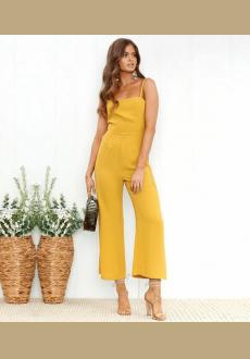 2019 Newest Women Casual Loose Camisole Sleeveless Solid Spring Jumpsuits