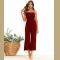 Newest Women Casual Loose Camisole Sleeveless Solid Spring Jumpsuits