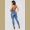 Ladies Ripped Jeans Plus Size Skinny High Waist Jeans Button Fly Curvy Long Big Hips Stretch Jean Tall Women Slim Shappi