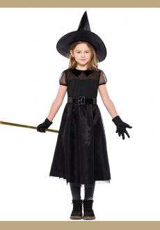 Girls' Witch Costume, Halloween Children Classic Witchy Dress Up