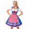 3ps Sexy Off-shoulder Bavarian Beer Girl Cosplay Mini Dress Adult Oktoberfest Costume