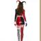 Sexy 7 piece womens adult Harlequin shorts costume