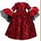 Halloween Red Girls Vampire Costumes XS-L Children Cosplay Carnival Dress Sexy Masquerade Cosplay Party Dress