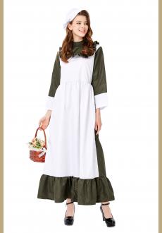 Traditional Housemaid Long Dress Adult Cosplay Party Costume