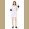 3pcs Women's Crazy Scientist White Robe Halloween Cosplay Costume